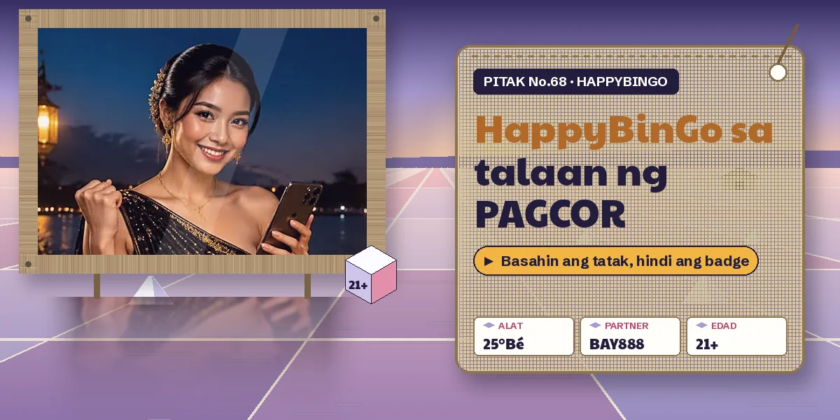 HappyBinGo sa hanay 5 ng talaan ng PAGCOR na binabasa ng magaasin sa Dasol